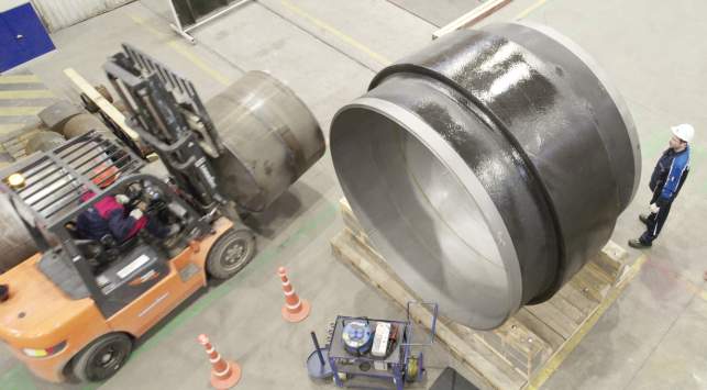 Изолирующая монолитная муфта для трубопровода диаметром 2620 мм